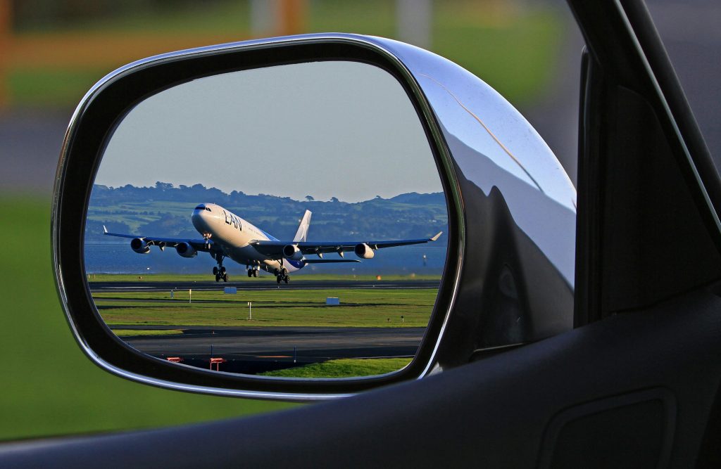 Taxi op vliegveld