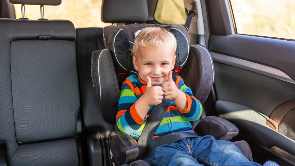 Kinderzitje in taxi